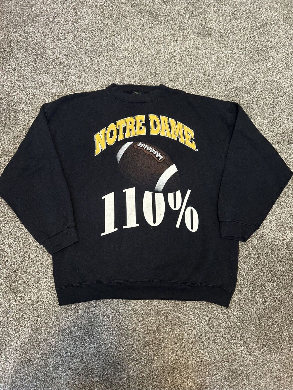 Vintage Notre Dame Fighting Irish 110% TSI Sweatshirt Mens 2XL ncaa Football 90s